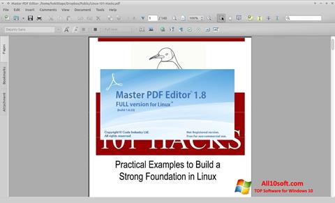 스크린 샷 Master PDF Editor Windows 10