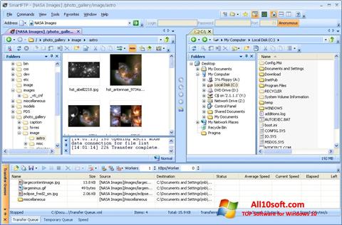 스크린 샷 SmartFTP Windows 10