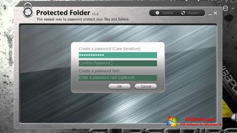 스크린 샷 Protected Folder Windows 10