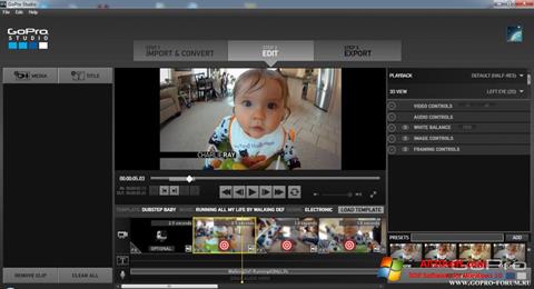 스크린 샷 GoPro Studio Windows 10