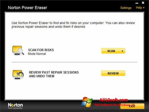 스크린 샷 Norton Power Eraser Windows 10
