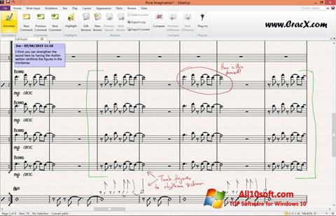 스크린 샷 Sibelius Windows 10