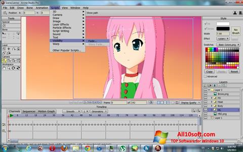스크린 샷 Anime Studio Windows 10