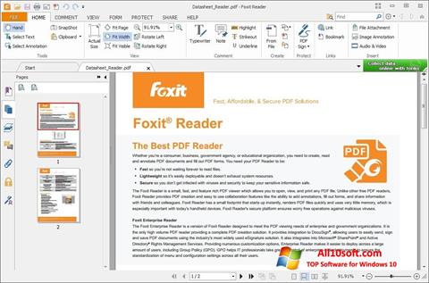 스크린 샷 Foxit Reader Windows 10