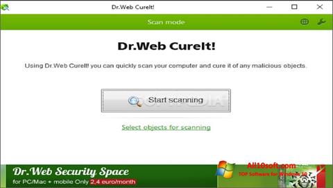스크린 샷 Dr.Web CureIt Windows 10