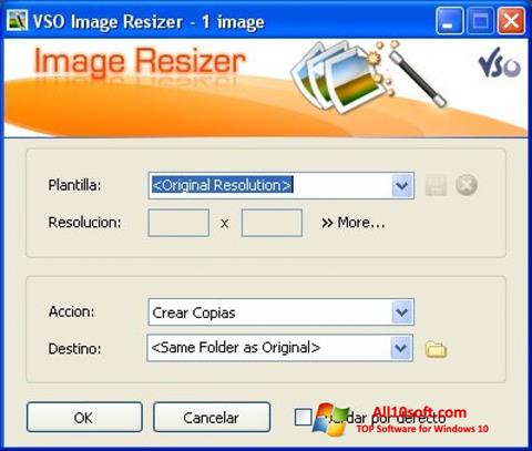스크린 샷 VSO Image Resizer Windows 10