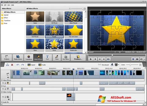 스크린 샷 AVS Video Editor Windows 10