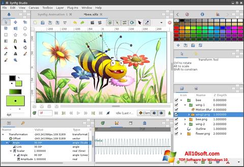스크린 샷 Synfig Studio Windows 10
