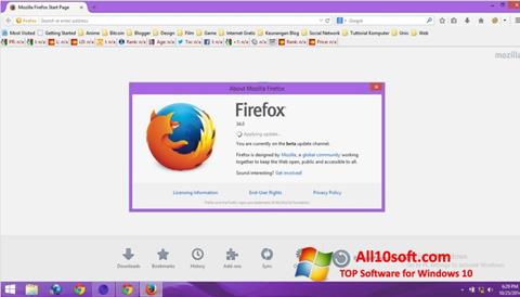 스크린 샷 Mozilla Firefox Offline Installer Windows 10