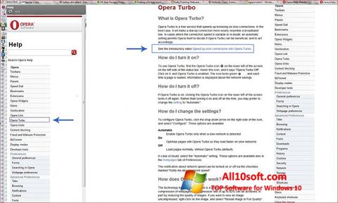 스크린 샷 Opera Turbo Windows 10