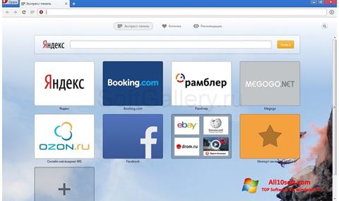 스크린 샷 Opera Next Windows 10