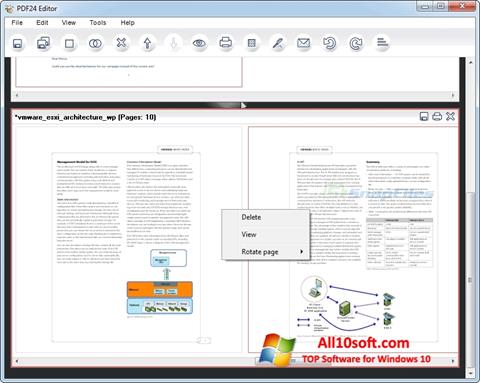 스크린 샷 PDF24 Creator Windows 10