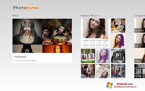 스크린 샷 PhotoFunia Windows 10