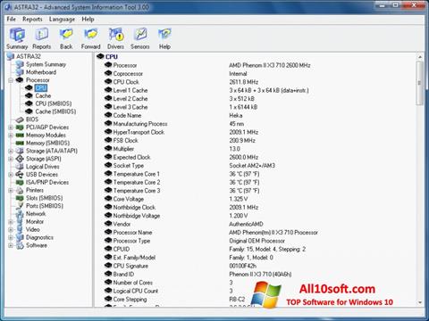 스크린 샷 ASTRA32 Windows 10