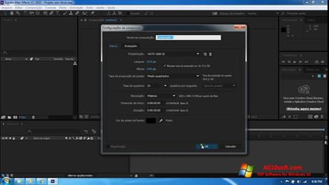 스크린 샷 Adobe After Effects CC Windows 10