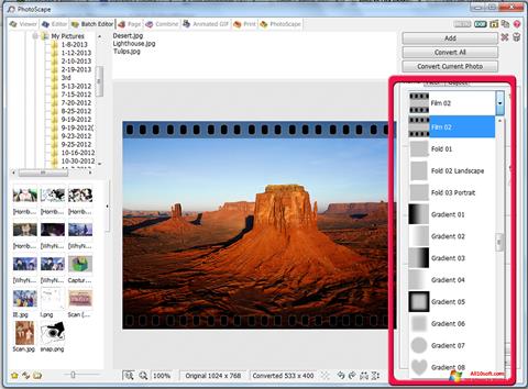 스크린 샷 PhotoScape Windows 10