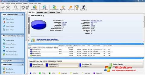 스크린 샷 Paragon Hard Disk Manager Windows 10