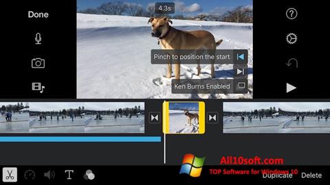스크린 샷 iMovie Windows 10