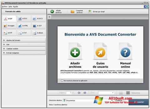 스크린 샷 AVS Document Converter Windows 10