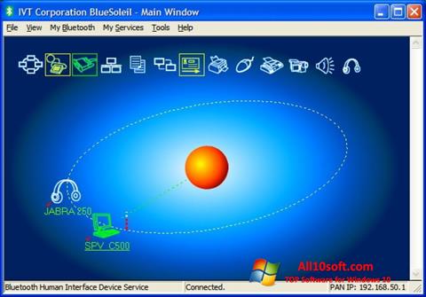 스크린 샷 BlueSoleil Windows 10