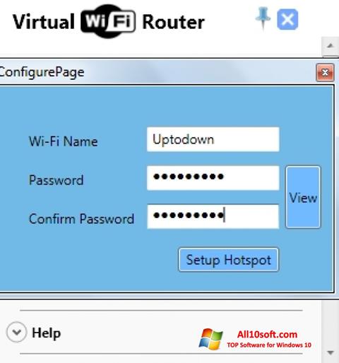 스크린 샷 Virtual WiFi Router Windows 10