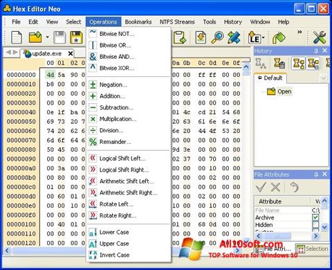 스크린 샷 Hex Editor Neo Windows 10