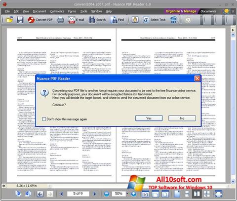 스크린 샷 Nuance PDF Reader Windows 10
