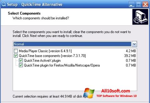 스크린 샷 QuickTime Alternative Windows 10