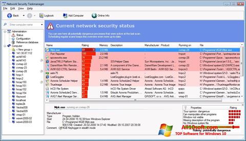 스크린 샷 Security Task Manager Windows 10