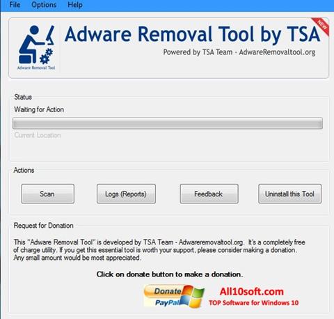스크린 샷 Adware Removal Tool Windows 10