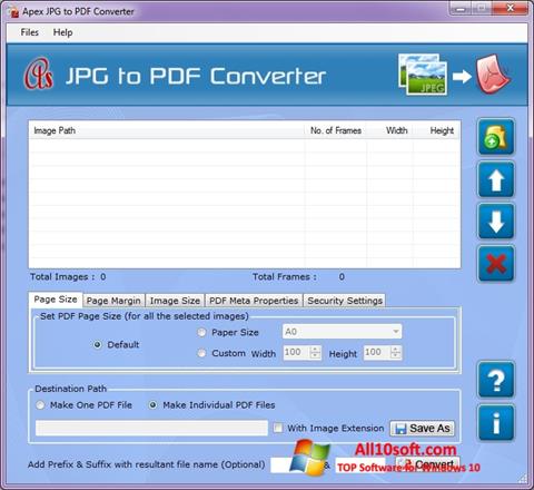 스크린 샷 JPG to PDF Converter Windows 10