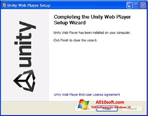 스크린 샷 Unity Web Player Windows 10