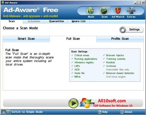 스크린 샷 Ad-Aware Free Windows 10