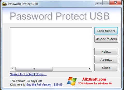 스크린 샷 Password Protect USB Windows 10